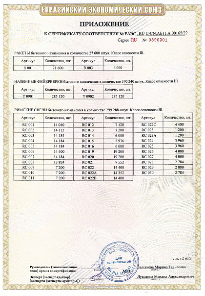Сертификат RU C-CN.АБ11.A.00165/22