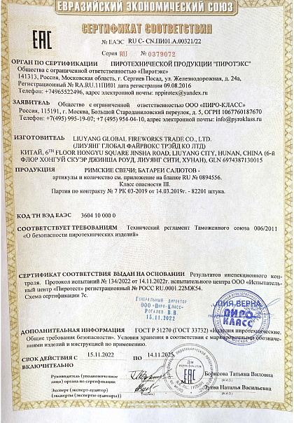 Сертификат RU C-CN.ПИ01.А.00321/22